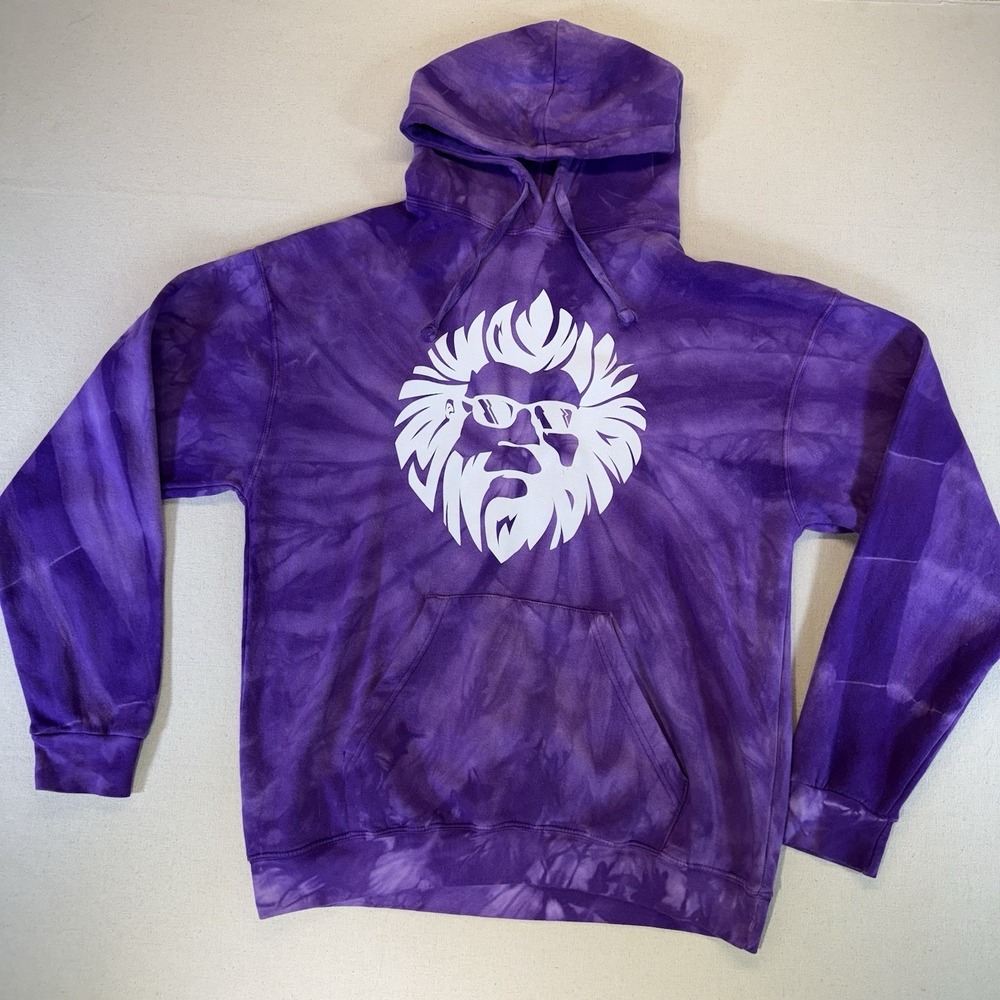 Bigfoot Graphic Hoodie Rare Limited Tie Dye Purple Size Large